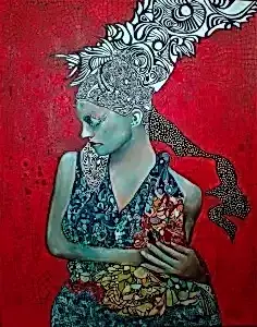 BİNNUR YÜCEBAŞ RUOCCO tarafından 2020 yılında 100x80 cm ölçülerinde Tuval üzeri yağlı boya tekniği ile yapılmıştır.