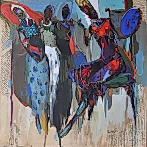 NURETTİN AKKAYA tarafından 2020 yılında 70x70 cm ölçülerinde Tuval üzeri yağlı boya tekniği ile yapılmıştır.