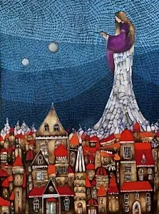 BİNNUR YÜCEBAŞ RUOCCO tarafından 2022 yılında 80x60 cm ölçülerinde Tuval üzeri yağlı boya tekniği ile yapılmıştır.