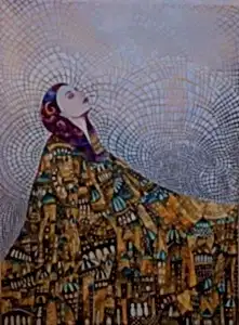 BİNNUR YÜCEBAŞ RUOCCO tarafından 2021 yılında 80x60 cm ölçülerinde Tuval üzeri yağlı boya tekniği ile yapılmıştır.