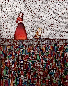 BİNNUR YÜCEBAŞ RUOCCO tarafından 2023 yılında 100x80 cm ölçülerinde Tuval üzeri yağlı boya tekniği ile yapılmıştır.