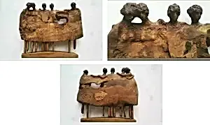 HAKAN ERASLAN tarafından 2023 yılında 46x50x10 cm ölçülerinde Zeytin Ağacı tekniği ile yapılmıştır.