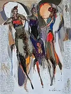 NURETTİN AKKAYA tarafından 2023 yılında 80x60 cm ölçülerinde Tuval üzeri yağlı boya tekniği ile yapılmıştır.