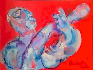 ALİ HERİSCHİ tarafından 2023 yılında 60x80 cm ölçülerinde Tuval üzeri yağlı boya tekniği ile yapılmıştır.