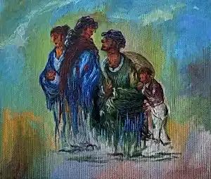 AHMET YEŞİL tarafından 2016 yılında 140x180 cm ölçülerinde Tuval üzeri yağlı boya tekniği ile yapılmıştır.