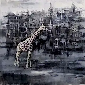 AYHAN ÇETİN tarafından 2020 yılında 40x40 cm ölçülerinde Tuval üzeri akrilik boya tekniği ile yapılmıştır.