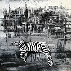 AYHAN ÇETİN tarafından 2020 yılında 40x40 cm ölçülerinde Tuval üzeri akrilik boya tekniği ile yapılmıştır.