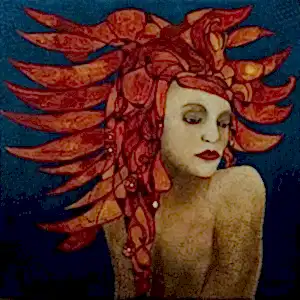 BİNNUR YÜCEBAŞ RUOCCO tarafından 2020 yılında 40x40 cm ölçülerinde Tuval üzeri yağlı boya tekniği ile yapılmıştır.