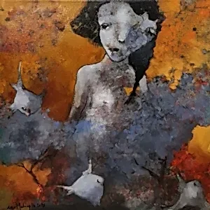 EROL PELİOĞLU tarafından 2020 yılında 40x40 cm ölçülerinde Tuval üzeri yağlı boya tekniği ile yapılmıştır.