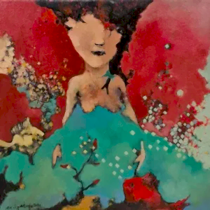 EROL PELİOĞLU tarafından 2020 yılında 40x40 cm ölçülerinde Tuval üzeri yağlı boya tekniği ile yapılmıştır.