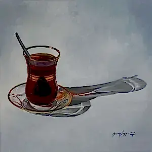 HASAN SAYGIN tarafından 2020 yılında 40x40 cm ölçülerinde Tuval üzeri yağlı boya tekniği ile yapılmıştır.