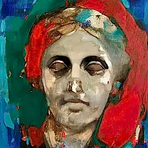 SEMA ÖCAL tarafından 2020 yılında 40x40 cm ölçülerinde Tuval üzeri yağlı boya tekniği ile yapılmıştır.