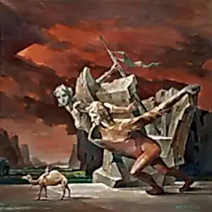 ADEM BAŞPINAR tarafından 2020 yılında 40x40 cm ölçülerinde Tuval üzeri akrilik boya tekniği ile yapılmıştır.