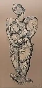 ALİ HERİSCHİ tarafından 2020 yılında 130x65 cm ölçülerinde Kağıt üzeri karışık teknik tekniği ile yapılmıştır.