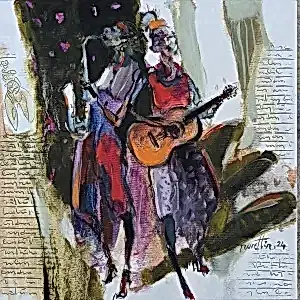 NURETTİN AKKAYA tarafından 2024 yılında 40x40 cm ölçülerinde Tuval üzeri yağlı boya tekniği ile yapılmıştır.