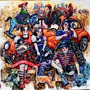 DERYA YILDIZ tarafından 2024 yılında 40x40 cm ölçülerinde Tuval üzeri yağlı boya tekniği ile yapılmıştır.