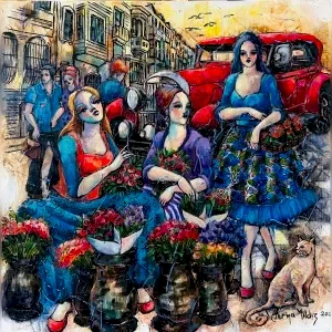 DERYA YILDIZ tarafından 2024 yılında 40x40 cm ölçülerinde Tuval üzeri yağlı boya tekniği ile yapılmıştır.