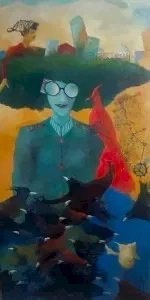 EROL PELİOĞLU tarafından 2024 yılında 130x65 cm ölçülerinde Tuval üzeri yağlı boya tekniği ile yapılmıştır.