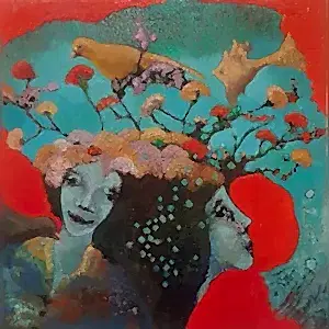 EROL PELİOĞLU tarafından 2024 yılında 40x40 cm ölçülerinde Tuval üzeri yağlı boya tekniği ile yapılmıştır.