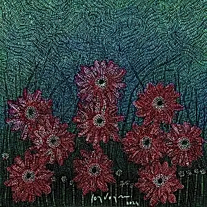 MURAT ÖZDOĞRU tarafından 2024 yılında 40x40 cm ölçülerinde Tuval üzeri akrilik boya tekniği ile yapılmıştır.