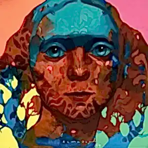 SEMA ÖCAL tarafından 2024 yılında 40x40 cm ölçülerinde Tuval üzeri akrilik boya tekniği ile yapılmıştır.