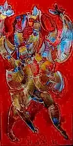 ALİ HERİSCHİ tarafından 2024 yılında 130x65 cm ölçülerinde Tuval üzeri yağlı boya tekniği ile yapılmıştır.