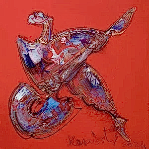 ALİ HERİSCHİ tarafından 2024 yılında 40x40 cm ölçülerinde Tuval üzeri yağlı boya tekniği ile yapılmıştır.