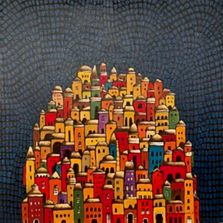 BİNNUR YÜCEBAŞ RUOCCO tarafından 2025 yılında 40x40 cm ölçülerinde Tuval üzeri yağlı boya tekniği ile yapılmıştır.