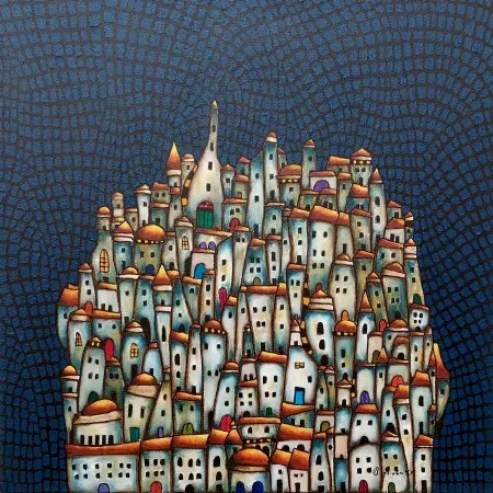 BİNNUR YÜCEBAŞ RUOCCO tarafından 2025 yılında 40x40 cm ölçülerinde Tuval üzeri yağlı boya tekniği ile yapılmıştır.