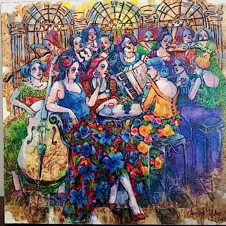 DERYA YILDIZ tarafından 2025 yılında 40x40 cm ölçülerinde Tuval üzeri yağlı boya tekniği ile yapılmıştır.