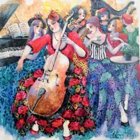 DERYA YILDIZ tarafından 2025 yılında 40x40 cm ölçülerinde Tuval üzeri yağlı boya tekniği ile yapılmıştır.