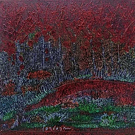 MURAT ÖZDOĞRU tarafından 2025 yılında 40x40 cm ölçülerinde Tuval üzeri akrilik boya tekniği ile yapılmıştır.