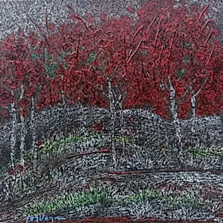 MURAT ÖZDOĞRU tarafından 2025 yılında 40x40 cm ölçülerinde Tuval üzeri akrilik boya tekniği ile yapılmıştır.