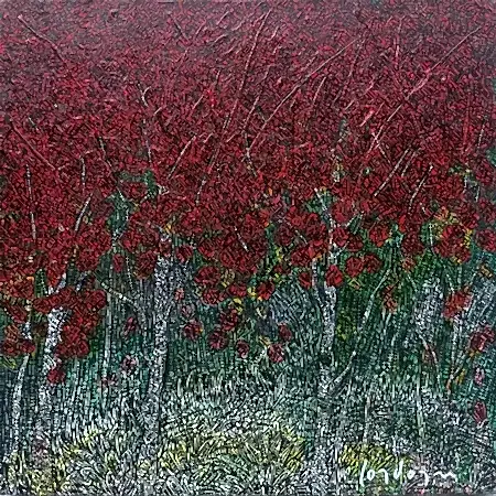 MURAT ÖZDOĞRU tarafından 2025 yılında 40x40 cm ölçülerinde Tuval üzeri akrilik boya tekniği ile yapılmıştır.