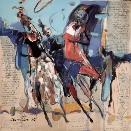 NURETTİN AKKAYA tarafından 2025 yılında 40x40 cm ölçülerinde Tuval üzeri yağlı boya tekniği ile yapılmıştır.