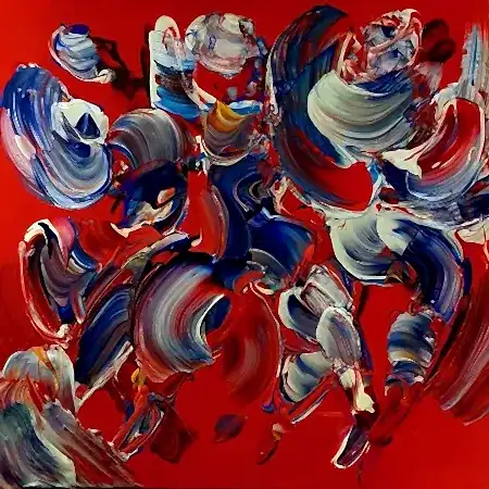 ALİ HERİSCHİ tarafından 2025 yılında 40x40 cm ölçülerinde Tuval üzeri akrilik boya tekniği ile yapılmıştır.