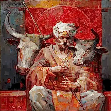 ADEM BAŞPINAR tarafından 2025 yılında 40x40 cm ölçülerinde Tuval üzeri akrilik boya tekniği ile yapılmıştır.