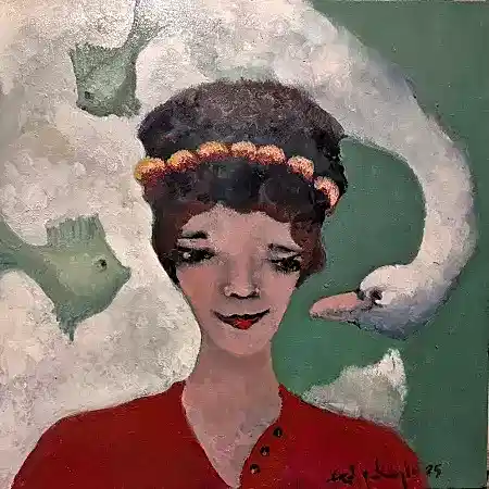 EROL PELİOĞLU tarafından 2025 yılında 40x40 cm ölçülerinde Tuval üzeri yağlı boya tekniği ile yapılmıştır.