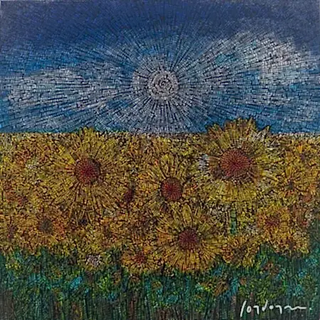 MURAT ÖZDOĞRU tarafından 2025 yılında 40x40 cm ölçülerinde Tuval üzeri akrilik boya tekniği ile yapılmıştır.