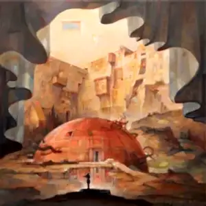 ADEM BAŞPINAR tarafından 2021 yılında 40x40 cm ölçülerinde Tuval üzeri akrilik boya tekniği ile yapılmıştır.