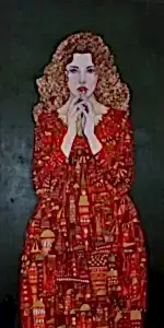 BİNNUR YÜCEBAŞ RUOCCO tarafından 2021 yılında 130x65 cm ölçülerinde Tuval üzeri yağlı boya tekniği ile yapılmıştır.