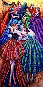 DERYA YILDIZ tarafından 2021 yılında 130x65 cm ölçülerinde Tuval üzeri yağlı boya tekniği ile yapılmıştır.