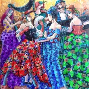 DERYA YILDIZ tarafından 2021 yılında 40x40 cm ölçülerinde Tuval üzeri yağlı boya tekniği ile yapılmıştır.