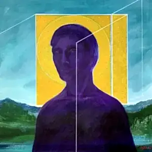 NECMETTİN ÖZLÜ tarafından 2021 yılında 40x40 cm ölçülerinde Tuval üzeri akrilik boya tekniği ile yapılmıştır.