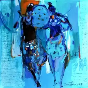 NURETTİN AKKAYA tarafından 2021 yılında 40x40 cm ölçülerinde Tuval üzeri yağlı boya tekniği ile yapılmıştır.