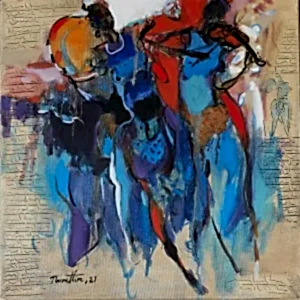 NURETTİN AKKAYA tarafından 2021 yılında 40x40 cm ölçülerinde Tuval üzeri yağlı boya tekniği ile yapılmıştır.