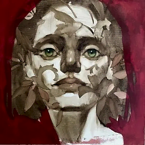 SEMA ÖCAL tarafından 2021 yılında 40x40 cm ölçülerinde Tuval üzeri yağlı boya tekniği ile yapılmıştır.