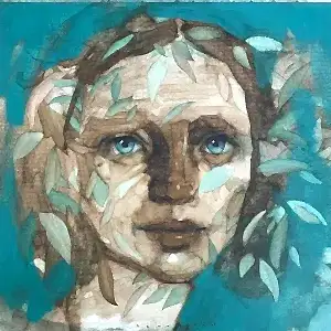 SEMA ÖCAL tarafından 2021 yılında 40x40 cm ölçülerinde Tuval üzeri yağlı boya tekniği ile yapılmıştır.