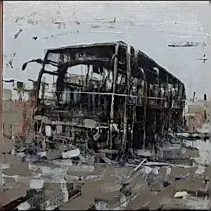 AYHAN ÇETİN tarafından 2021 yılında 40x40 cm ölçülerinde Tuval üzeri akrilik boya tekniği ile yapılmıştır.