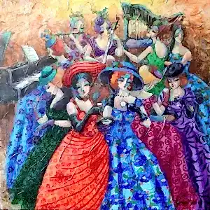 DERYA YILDIZ tarafından 2022 yılında 40x40 cm ölçülerinde Tuval üzeri yağlı boya tekniği ile yapılmıştır.